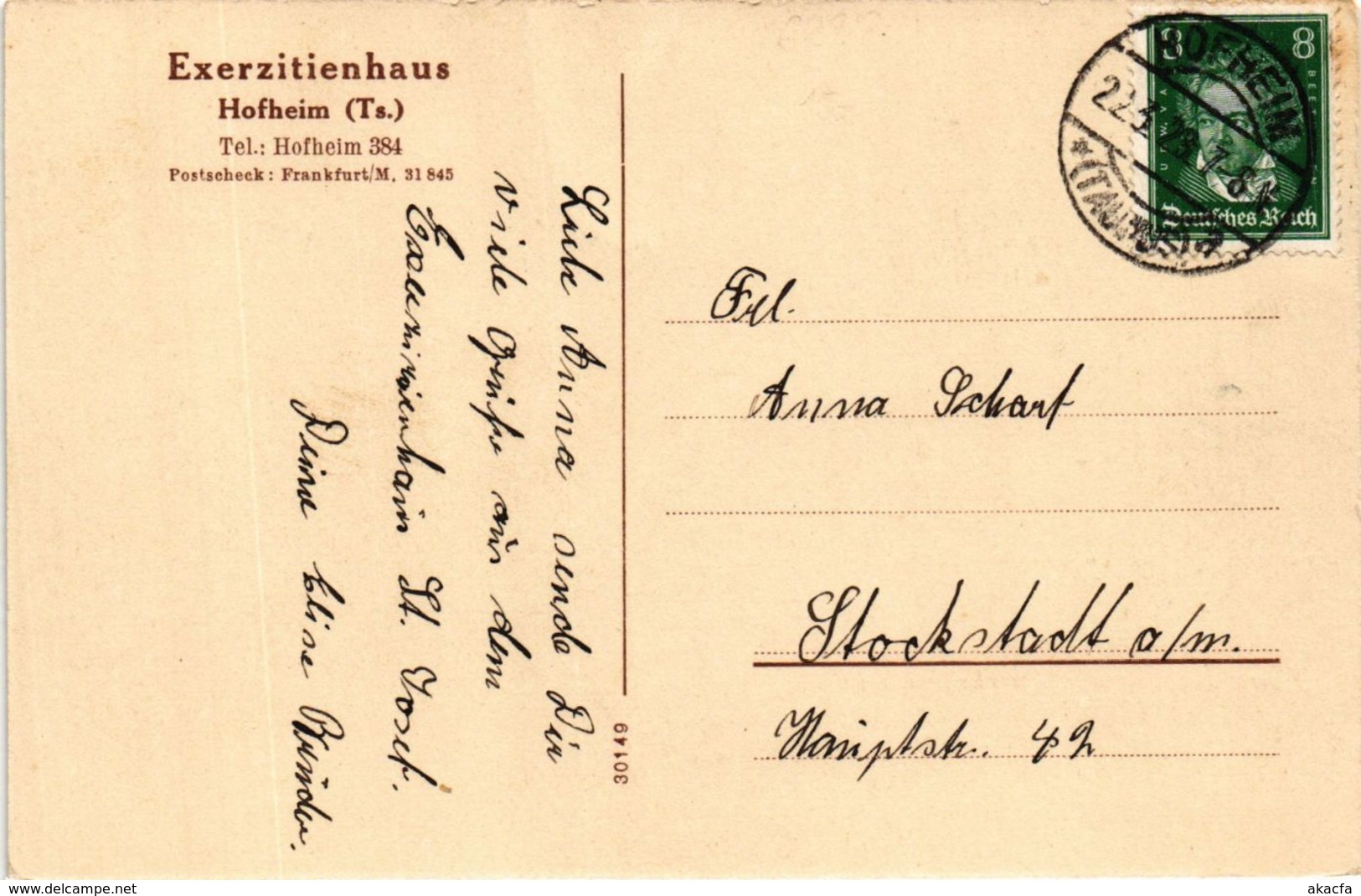 CPA AK Hofheim- Exerzitien Haus U. Erholungsheim GERMANY (949613) - Hofheim