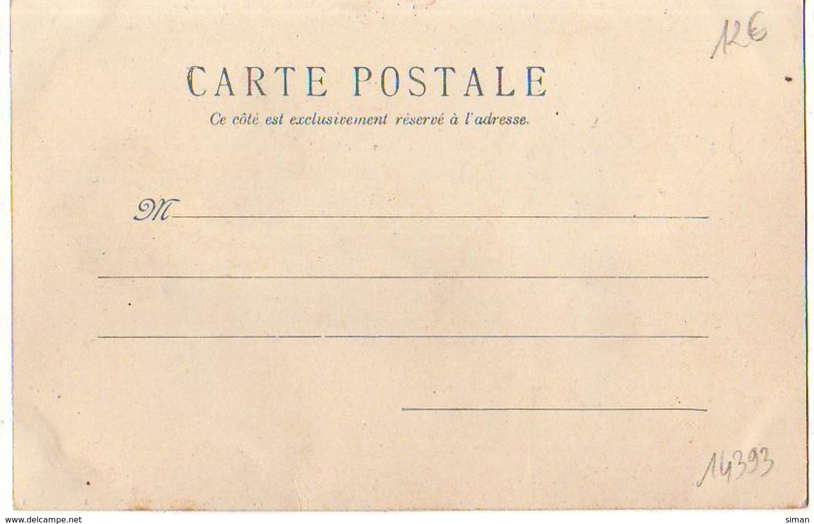 N°14393 - Carte Avec Paillettes - Souhaits Sincères 1904 - Cochon Habillé, Et Fumant Une Pipe - Anno Nuovo