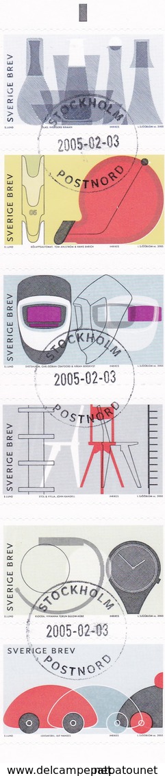Suède Carnet Oblitéré YV C ? 2005 Svensk Design Carnet Complet. Parfait état - 1981-..