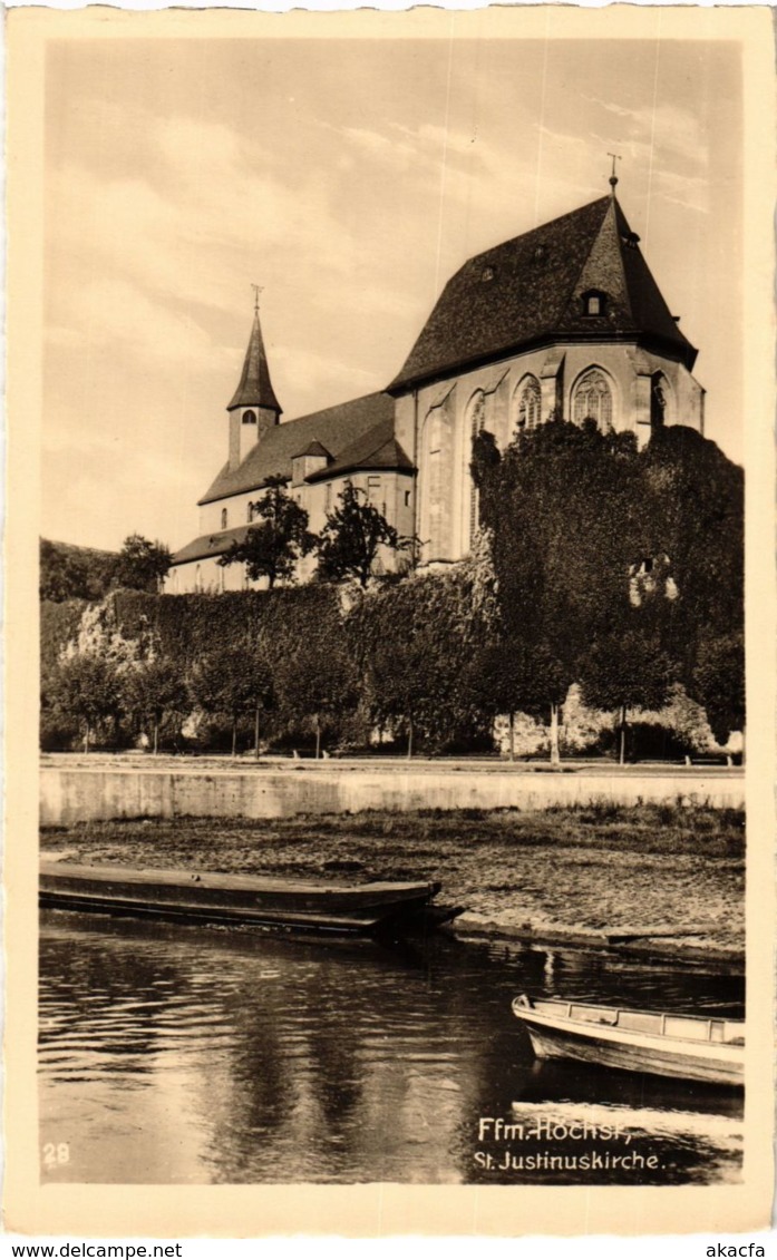 CPA AK Hochst- St. Justinuskirche GERMANY (949669) - Hoechst