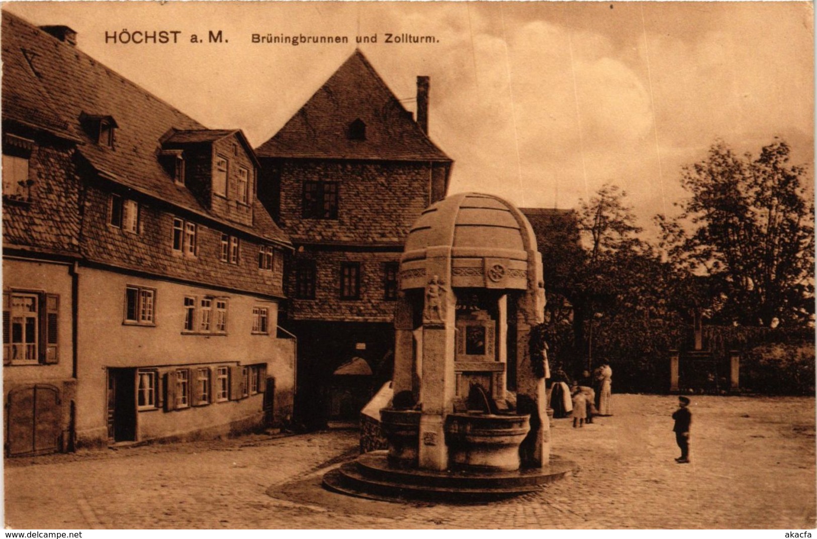 CPA AK Hochst- Bruningbrunnen Und Zollturm GERMANY (949716) - Hoechst