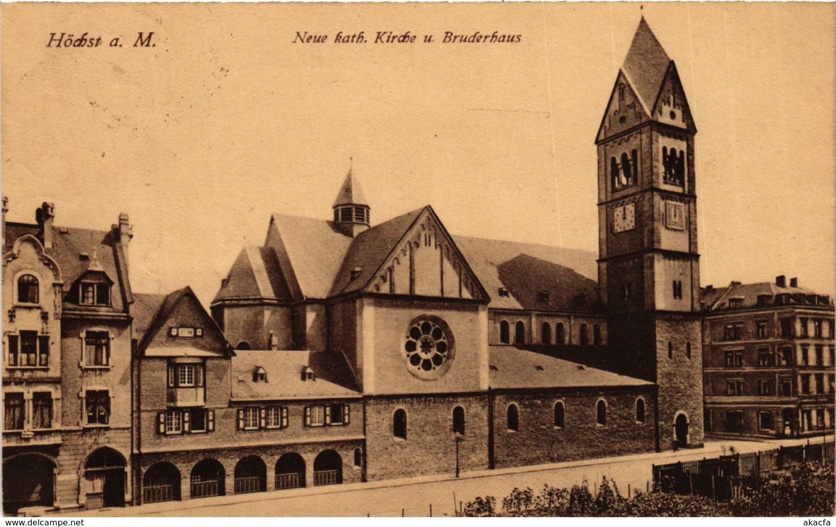 CPA AK Hochst- Neue Kath. Kirche U. Bruderhaus GERMANY (949774) - Höchst