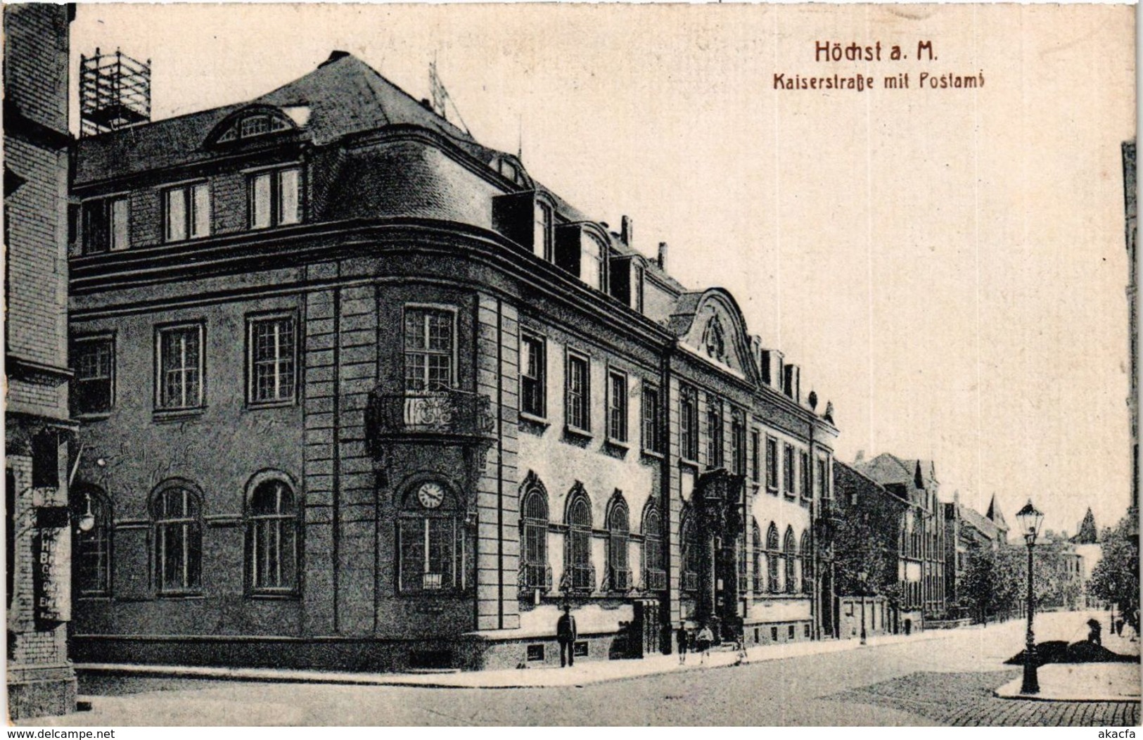 CPA AK Hochst- Kaiserstrasse Mit Postamt GERMANY (949776) - Höchst