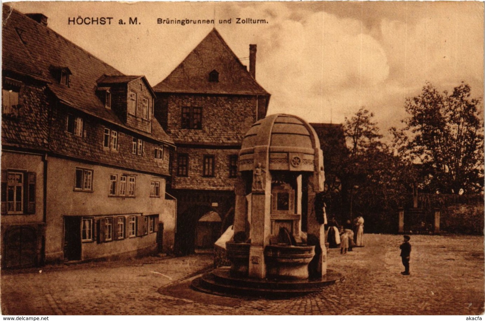CPA AK Hochst- Bruningbrunnen Und Zollturm GERMANY (949784) - Hoechst