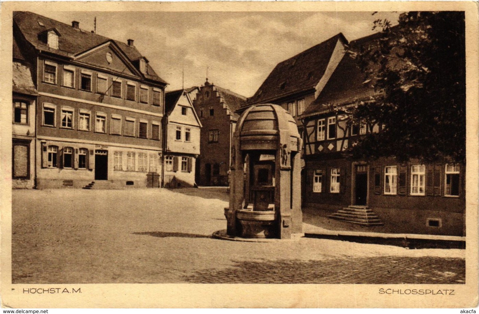 CPA AK Hochst- Schlossplatz GERMANY (949790) - Hoechst