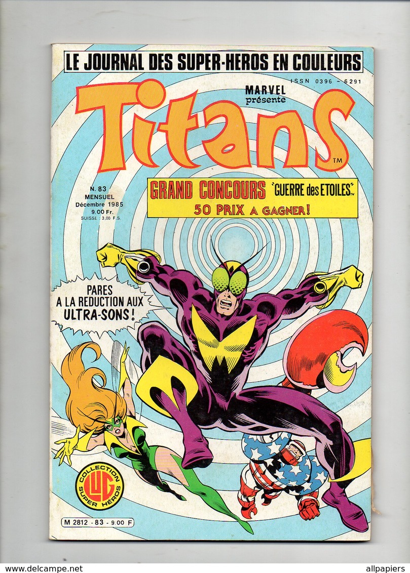 Titans N°83 La Guerre Des étoiles - Mikros - Dazzler - Les Nouveaux Mutants De 1985 - Titans