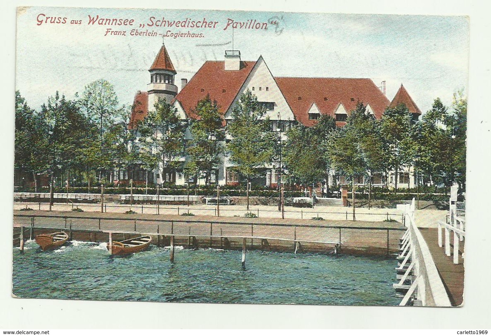 GRUSS AUS WANNSEE SCHWEDISCHER PAVILLON  - NV  FP - Zehlendorf