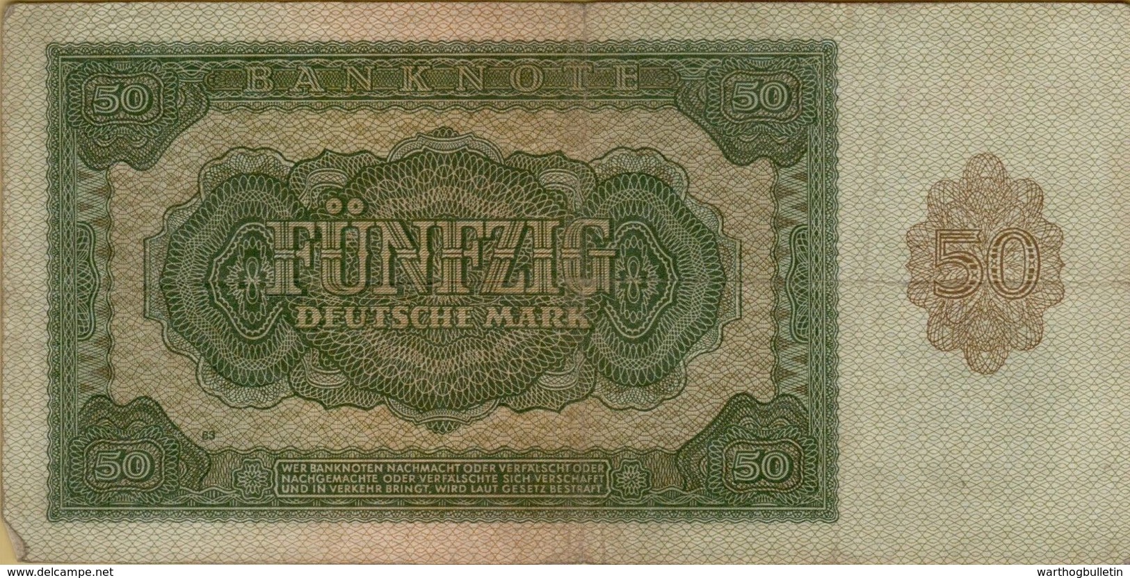 1948 DDR 50 Marks P#14b - 50 Deutsche Mark
