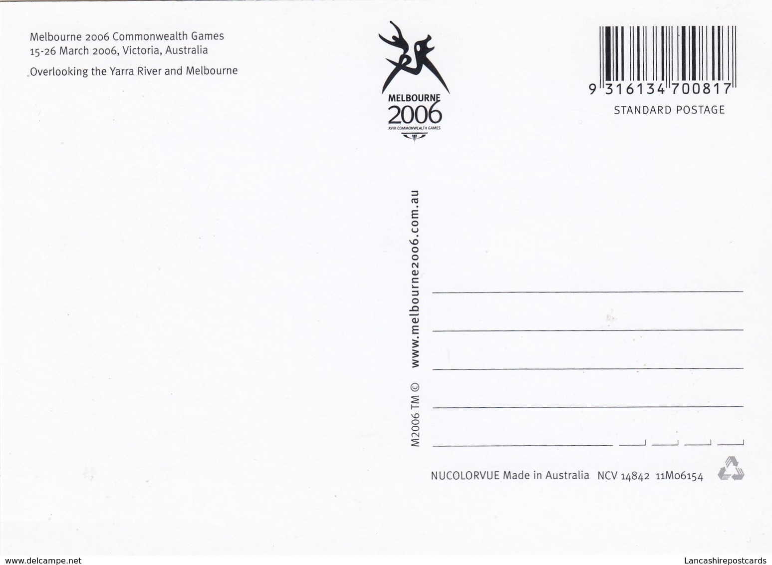 Postcard Melbourne 2006 Commonwealth Games  My Ref  B24049 - Melbourne