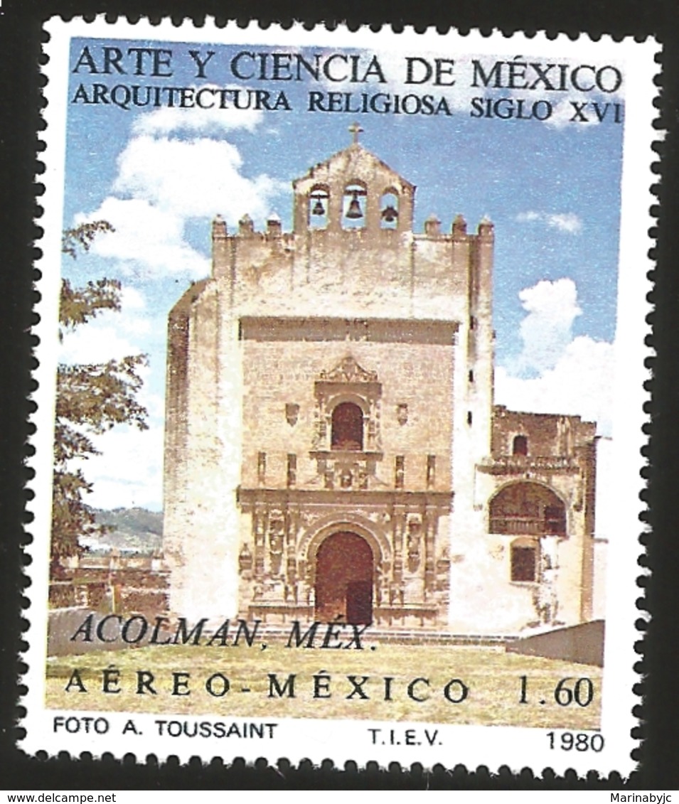 J) 1980 MEXICO, ART AND SCIENCE OF MEXICO RELIGIOUS ARCHITECTURE OF THE XVI CENTURY, ACOLMAN MEXICO, MN - Mexico