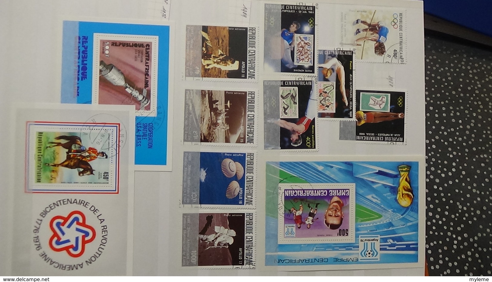 B382 Collection timbres et blocs oblitérés de divers pays d'Afrique. A saisir !!!