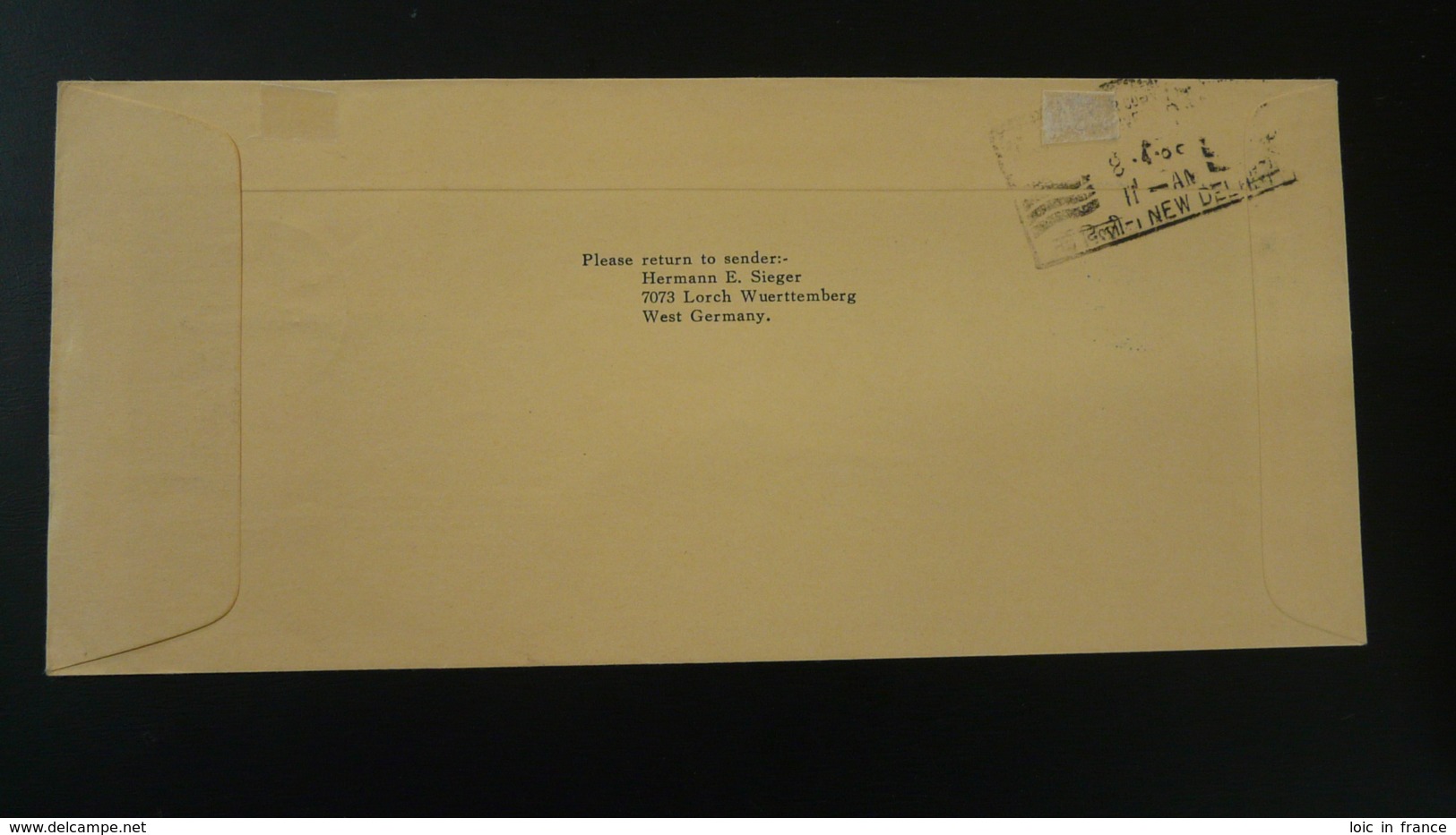 Lettre Premier Vol First Flight Cover Singapore ---> New Delhi India Lufthansa 1966 (ex 2) - Singapour (1959-...)