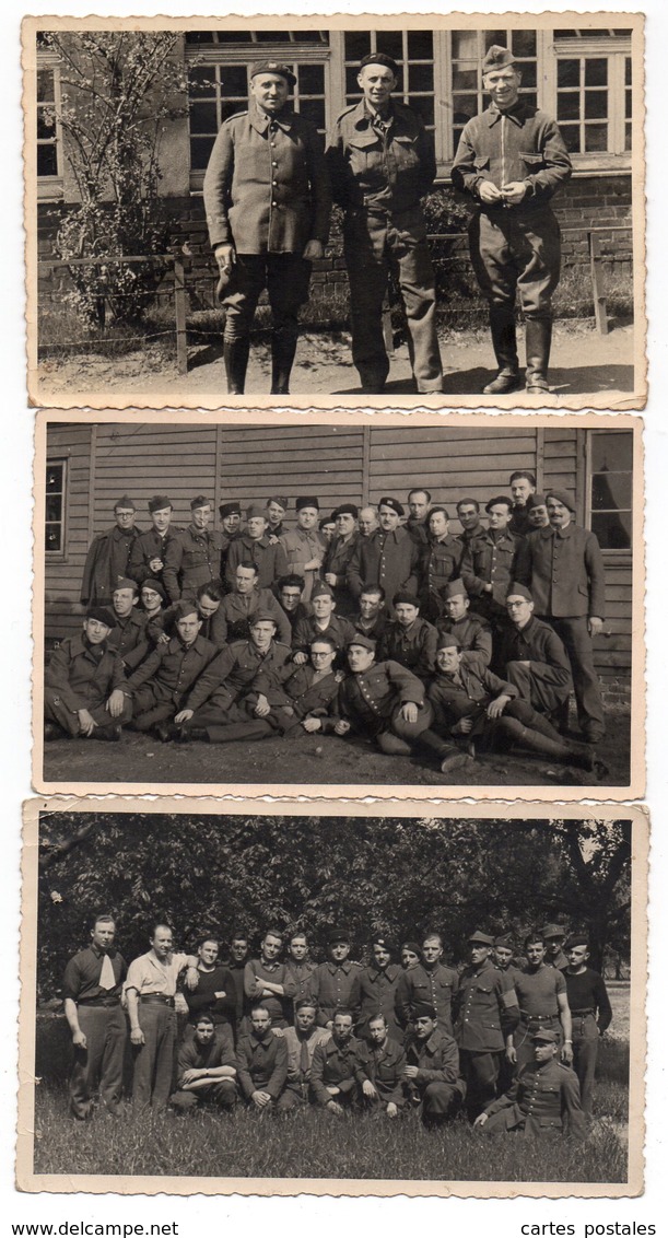 KREFELD  Stalag VI J - 3 Cartes Photo + 10 Mini Photos - Guerre 1939-45