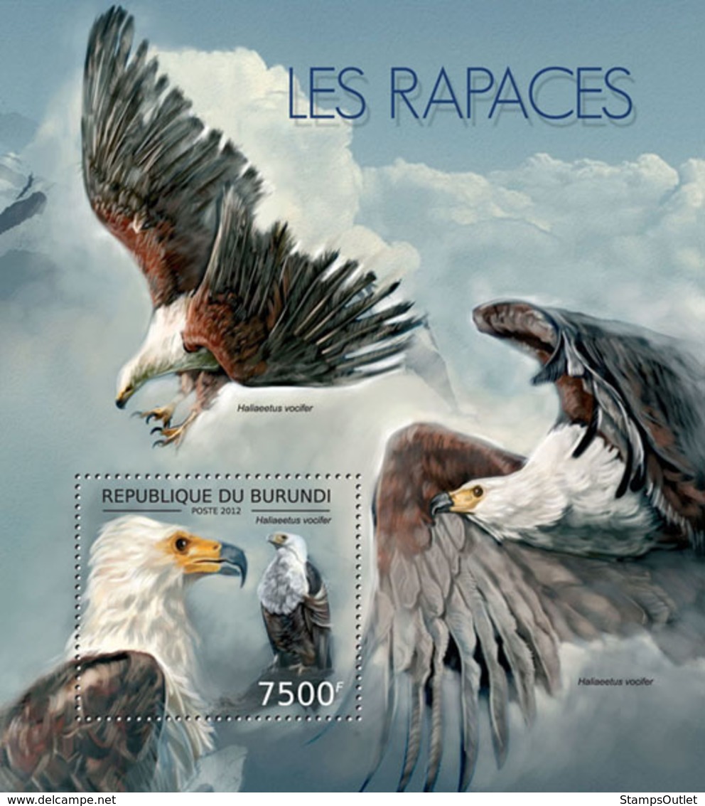 BURUNDI 2012 - Birds Of Prey S/S. Official Issues. - Ungebraucht