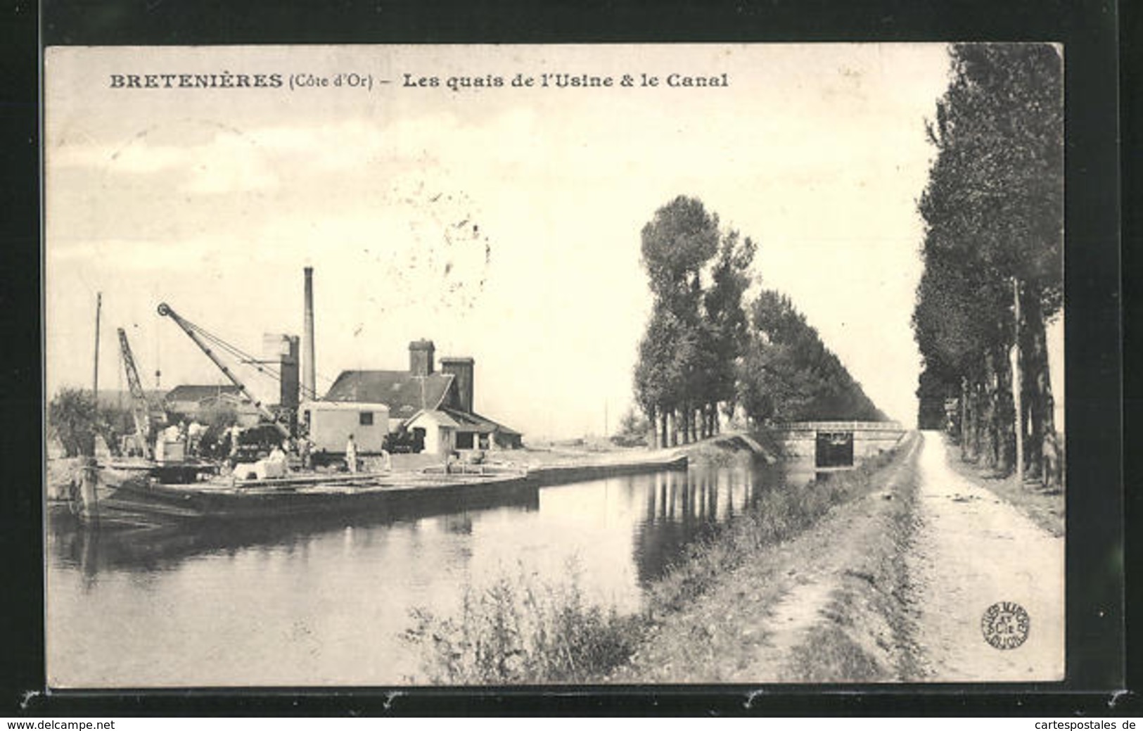 CPA Bretenieres, Les Quais De L`Usine & Le Canal - Autres & Non Classés