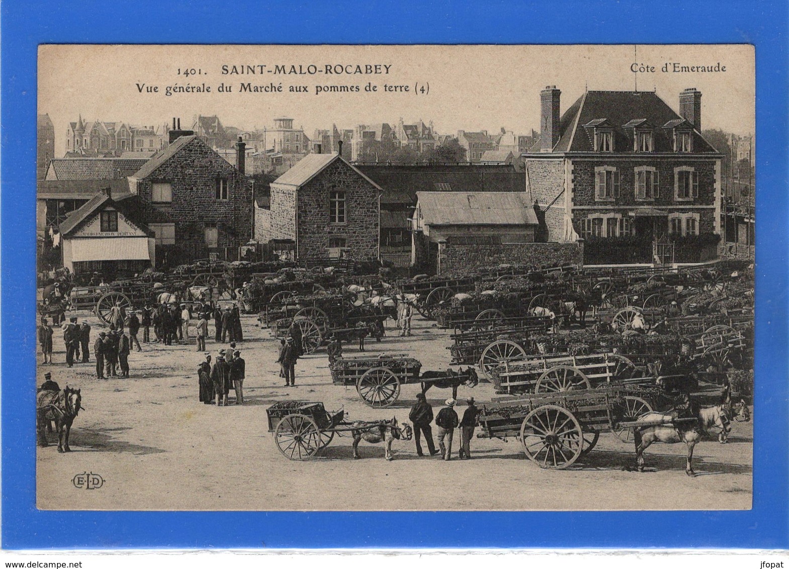 35 ILLE ET VILAINE - SAINT MALO ROCABEY Vue Générale Du Marché Aux Pommes De Terre (voir Descriptif) - Saint Malo