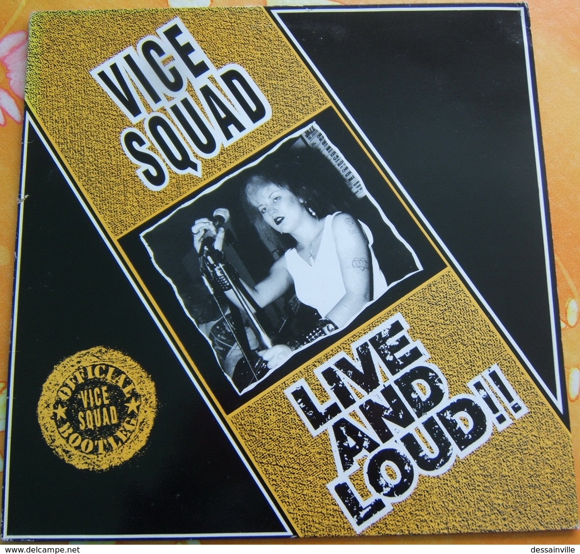 RARE 33 Tours PUNK - VICE SQUAD - LIVE AND LOUD - LINK RECORDS - Punk