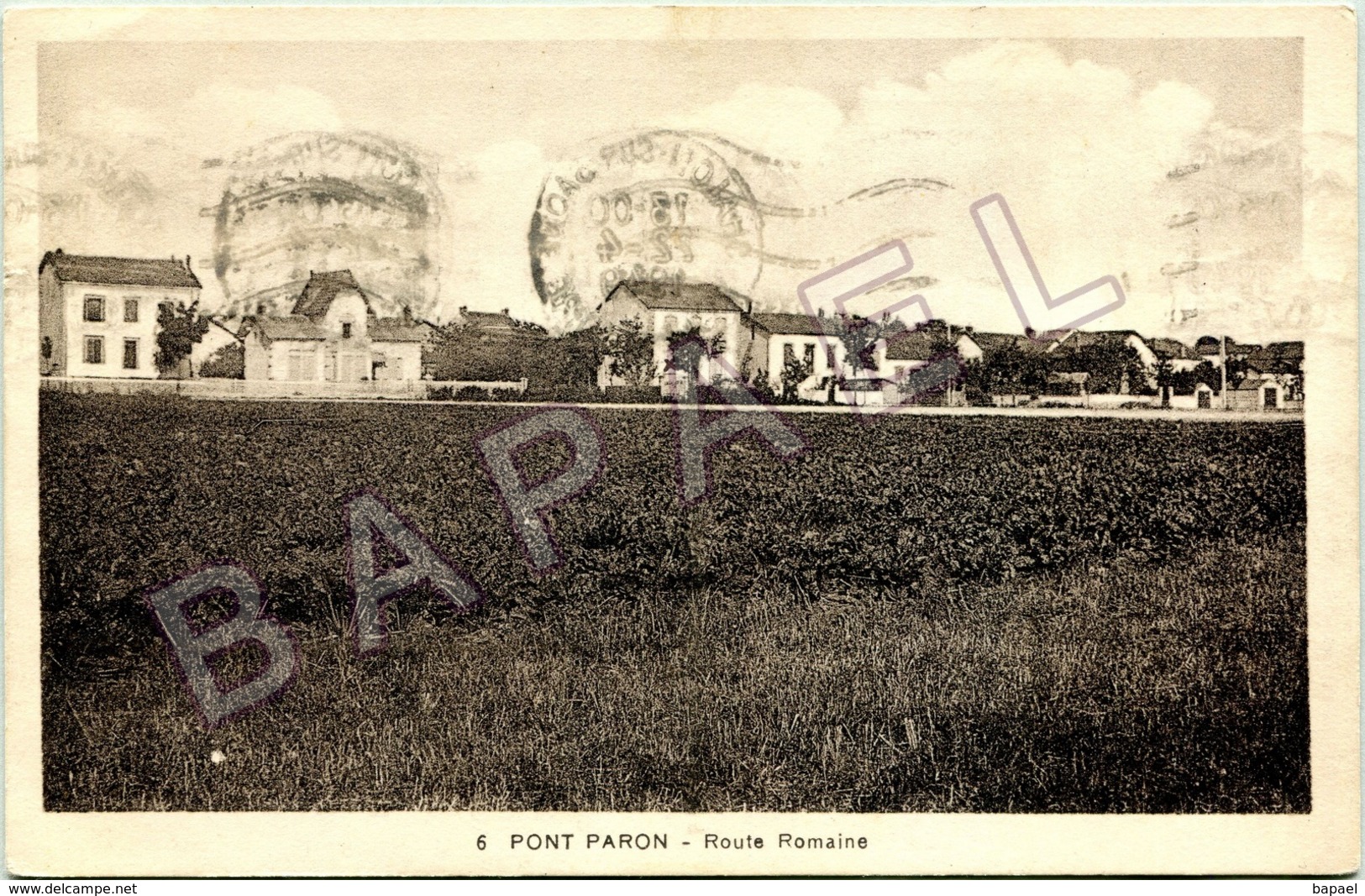 Pont Paron (71) - Route Romaine (Circulé En 1949) - Autres & Non Classés