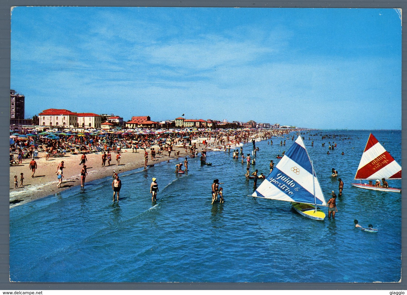 °°° Cartolina - Riviera Adriatica La Spiaggia Viaggiata °°° - Rimini