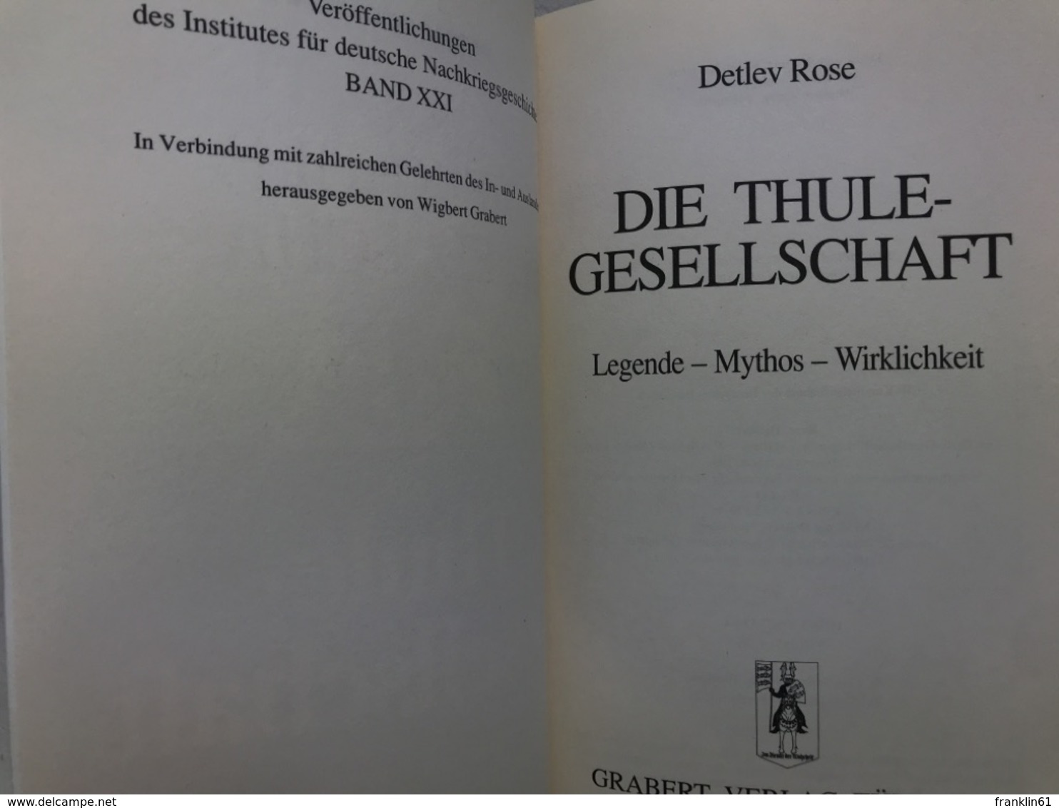 Die Thule-Gesellschaft : Legende - Mythos - Wirklichkeit. - 4. 1789-1914