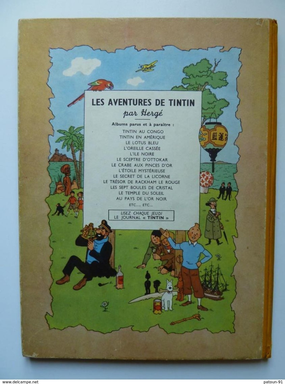 Tintin, Au Pays De L'or Noir, En EO Edition Casterman 1950, B4 En BE++ - Tintin