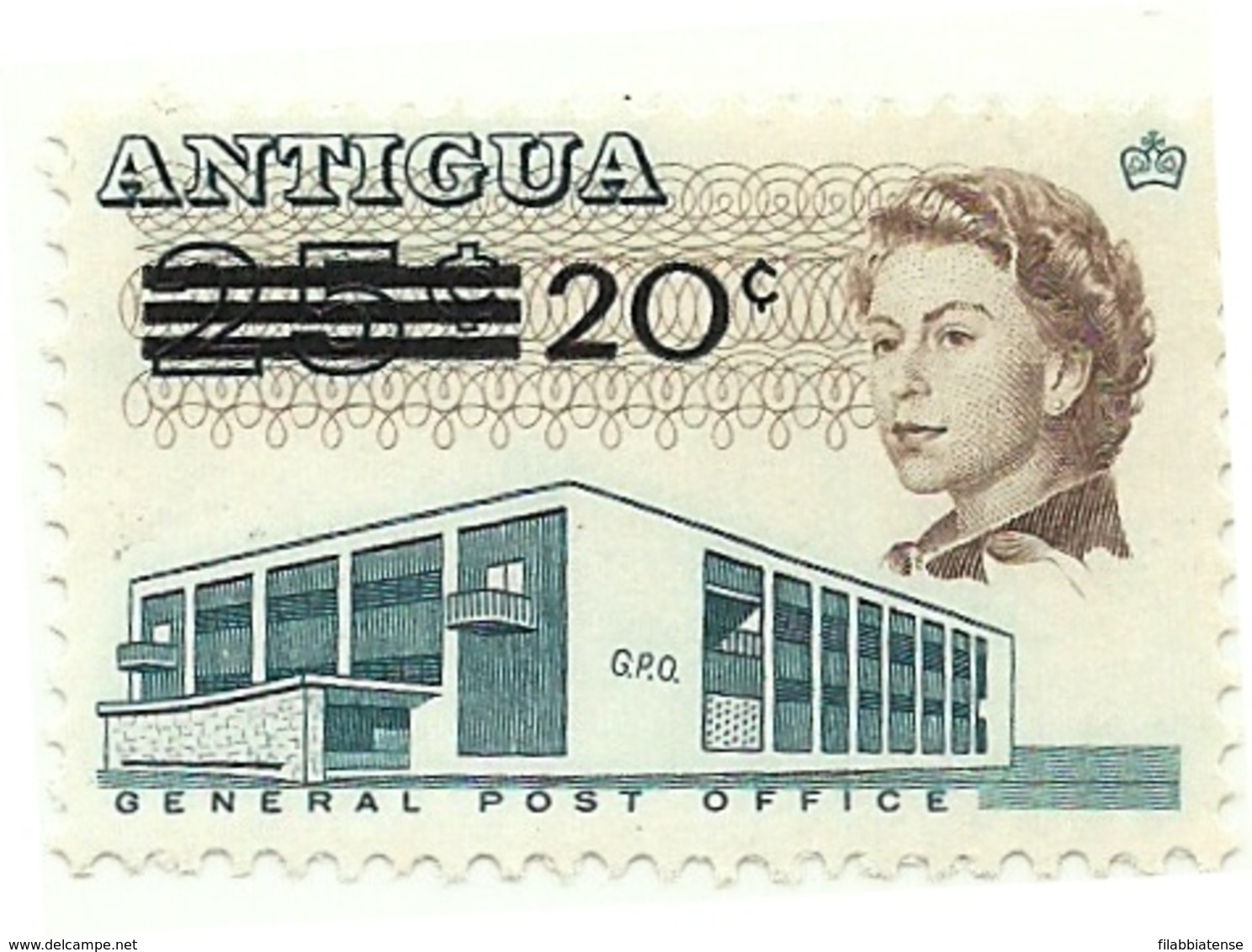 1970 - Antigua 227 Soprastampato - 1960-1981 Autonomia Interna