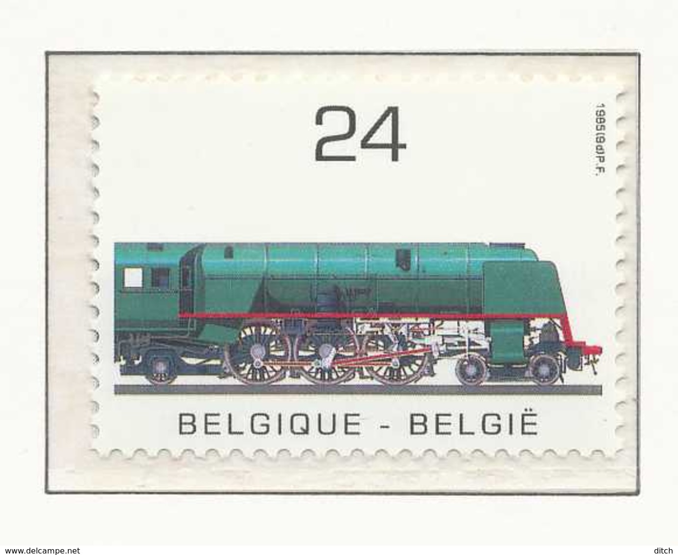 D - [152472]TB//**/Mnh-[2173] Belgique 1985, Chemins De Fer Belges, Locomotive 'pacific' Type 1 De 1935, SNC - Eisenbahnen