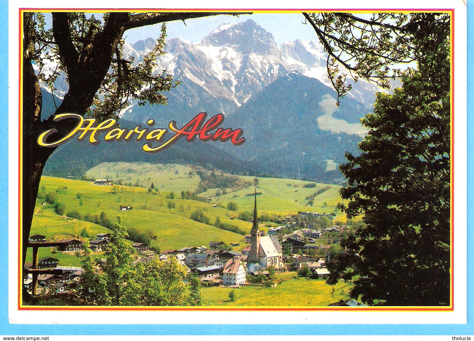 Maria Alm Am Steinernen Meer (Zell Am See-Land Salzburg)-Blick Auf Das Dorf Mit Gotischer Kirche - Maria Alm