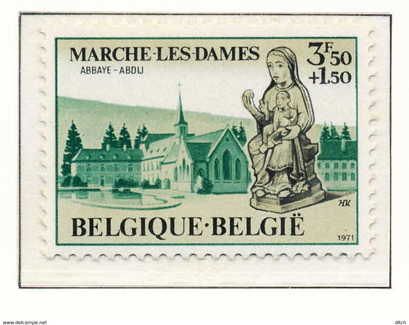 D - [150863]SUP//**/Mnh-N° 1571, Abbaye Notre Dame Du Vivier à Marche-les-Dames, SNC - Neufs