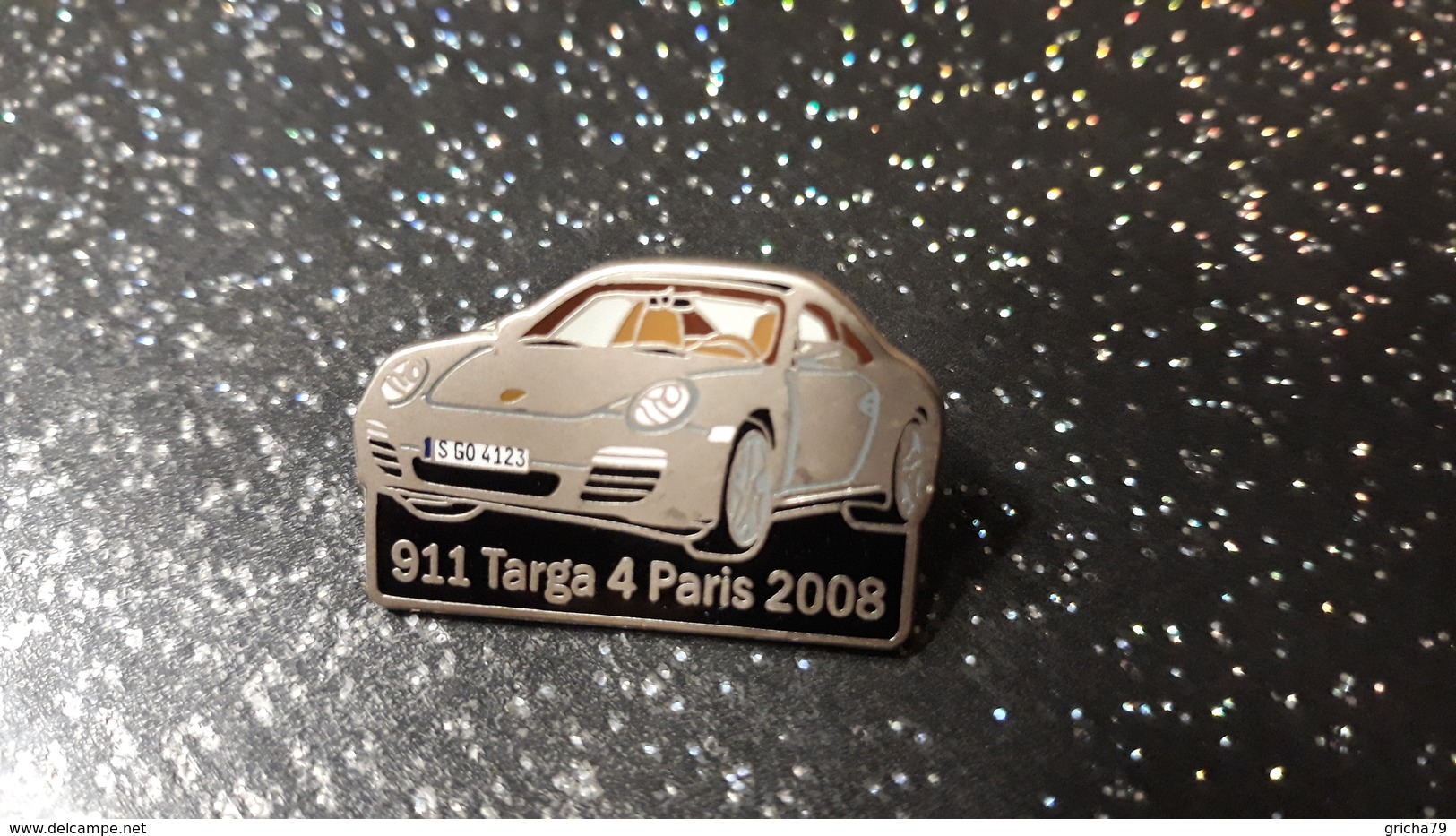 PIN S - VOITURE 911 TARGA 4 PARIS 2008 - Otros & Sin Clasificación