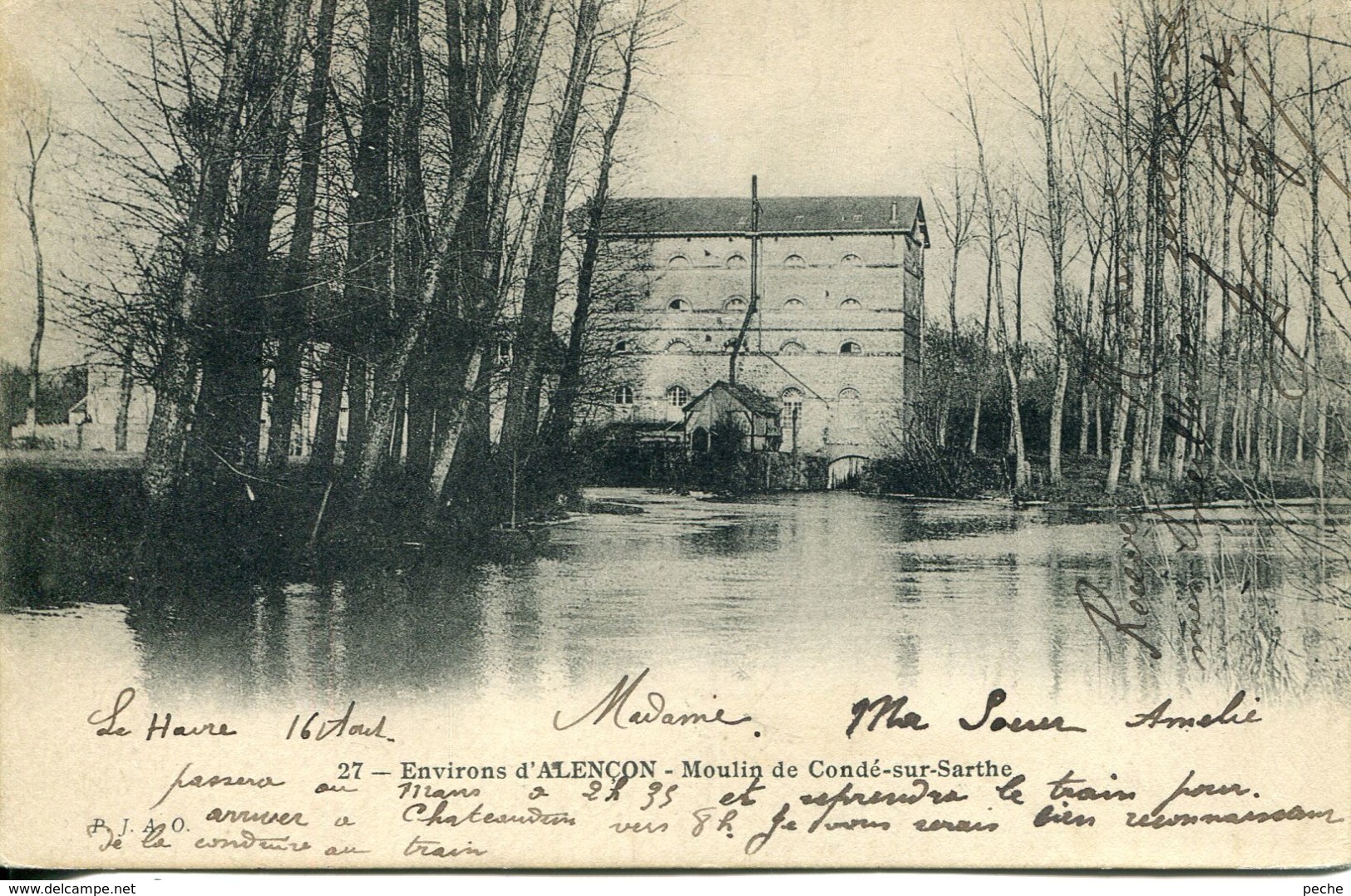 N°3568 T -cpa Moulin De Condé Sur Sarthe - Wassermühlen