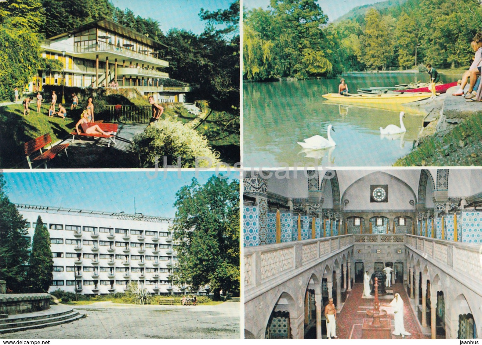 Trencianske Teplice - Spa - Hotel - Boat - Multiview - Czechoslovakia - Slovakia - 1969 - Used - Slovaquie