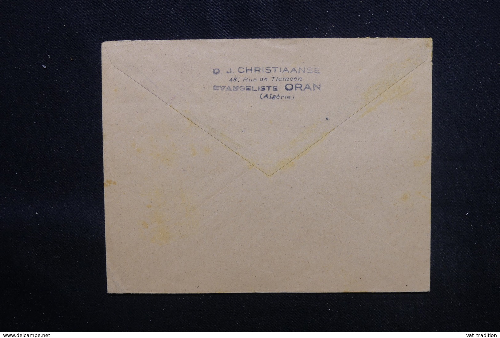 ALGÉRIE - Enveloppe D'un Évangéliste De Oran Pour La Suisse En 1942 - L 52889 - Lettres & Documents