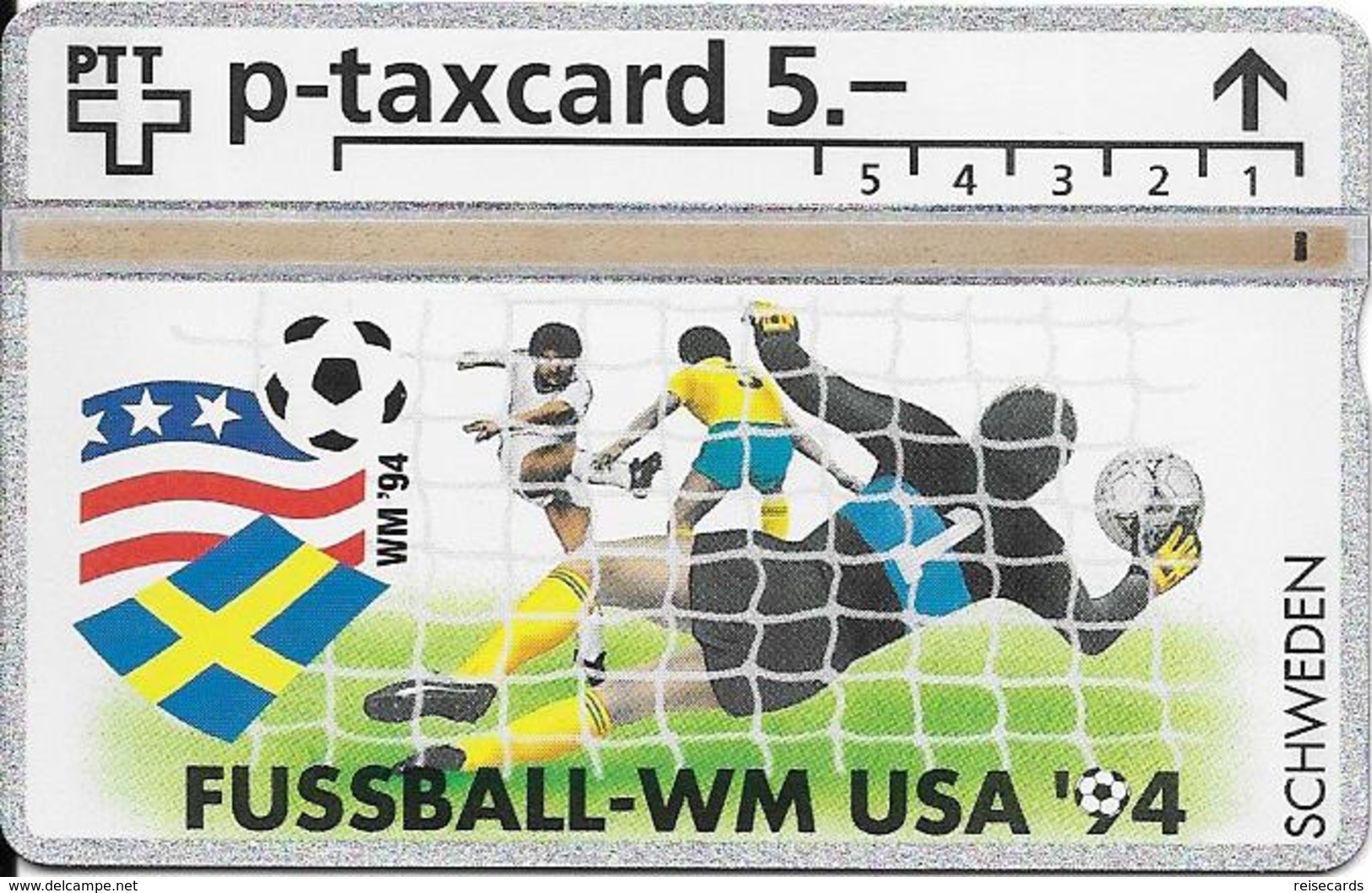 Switzerland: PTT KP-94/6L 407L Fussball WM94 - Schweden - Svizzera