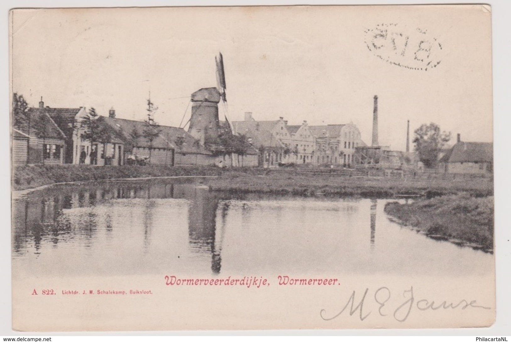 Wormerveer - Wormerveerderdijkje Met Molen - Wormerveer