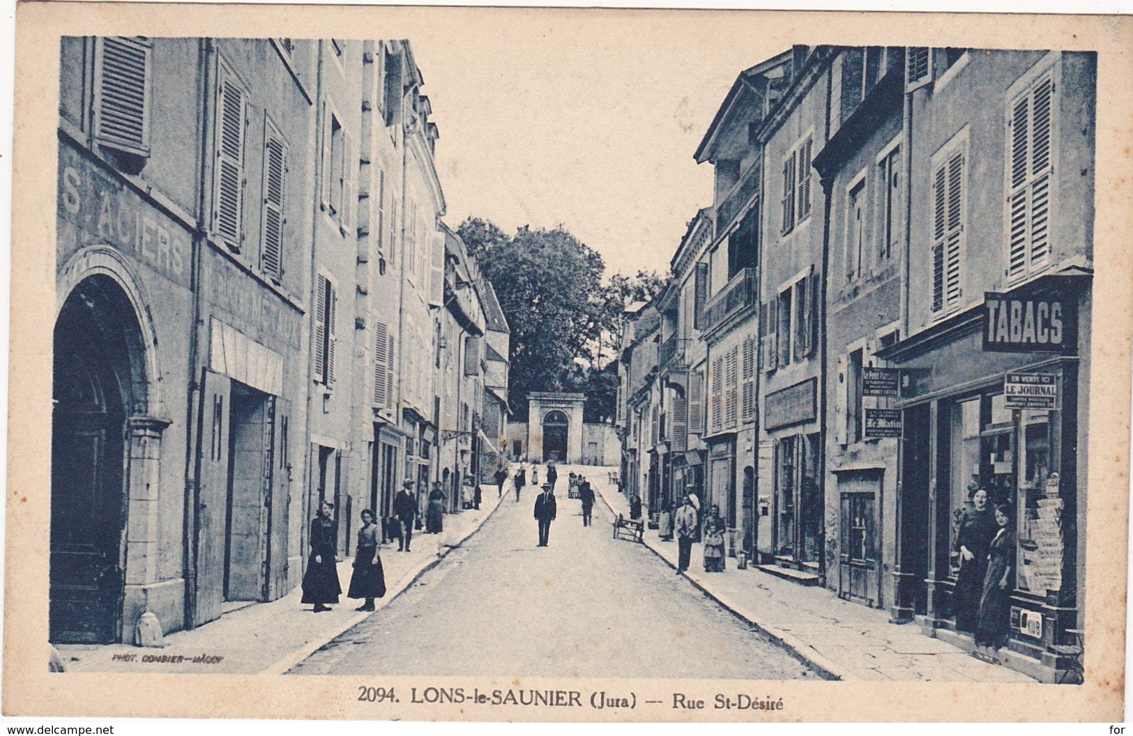 Jura : LONS-le-SAUNIER : Rue St-désiré ( Belle Animation - Devanture De Tabacs ) - Lons Le Saunier