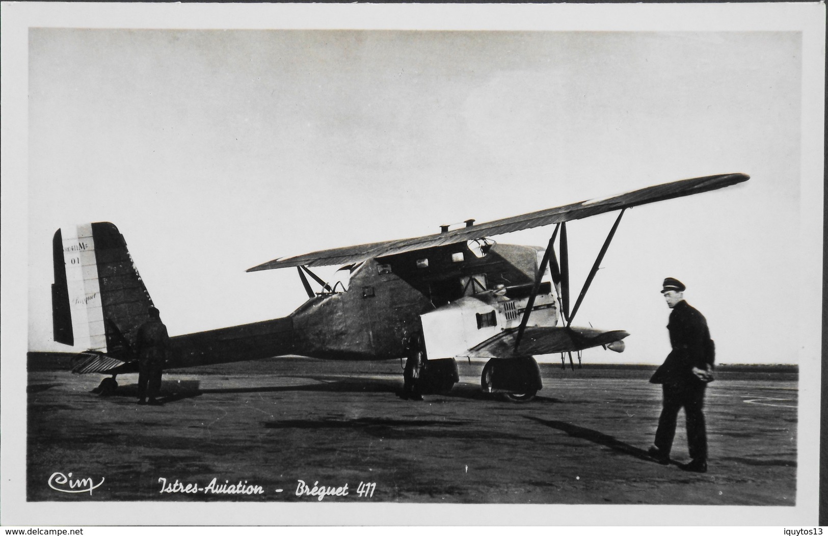 CPA. Carte-Photo > Entre Guerres > ISTRES-AVIATION - Avion BREGUET 411 - En TBE - 1919-1938: Entre Guerres