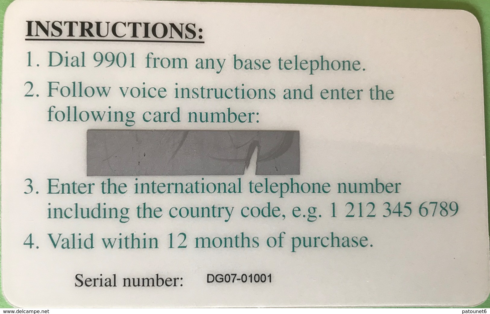 DIEGO-GARCIA  -  Prepaid  -  " AUTELCA "  -  Vue Aérienne  -  $60 - Diego-Garcia