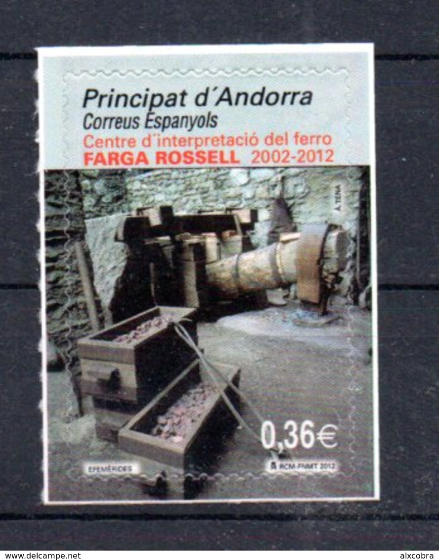 Spanish Andorra Farga Rossell 2012 MNH S/A - Nuevos