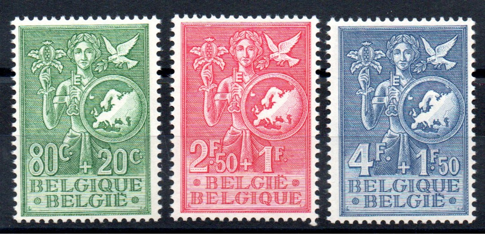 BELGIQUE - YT N° 927 à 929 - Neufs ** - MNH - Cote: 70,00 € - Unused Stamps