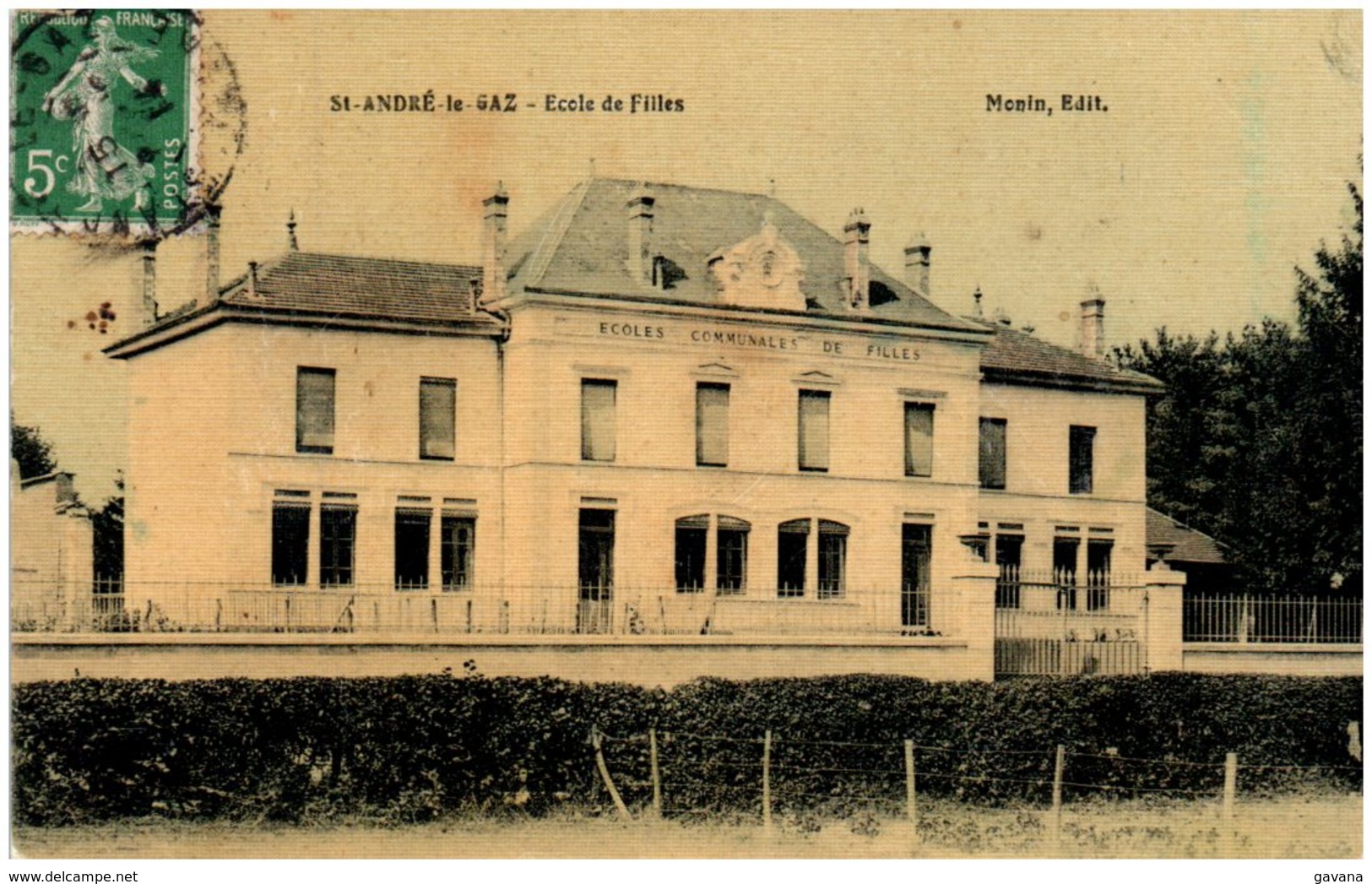 38 SAINT-ANDRE-le-GAZ - Ecole De Filles - Autres & Non Classés