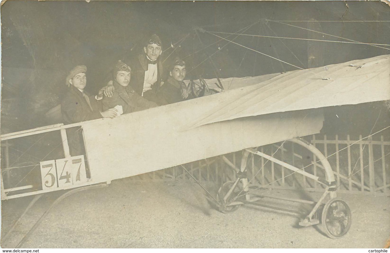 Militaria - Photo De Soldats Dans Un Avion De La 1er Guerre WW1 - Guerre 1914-18