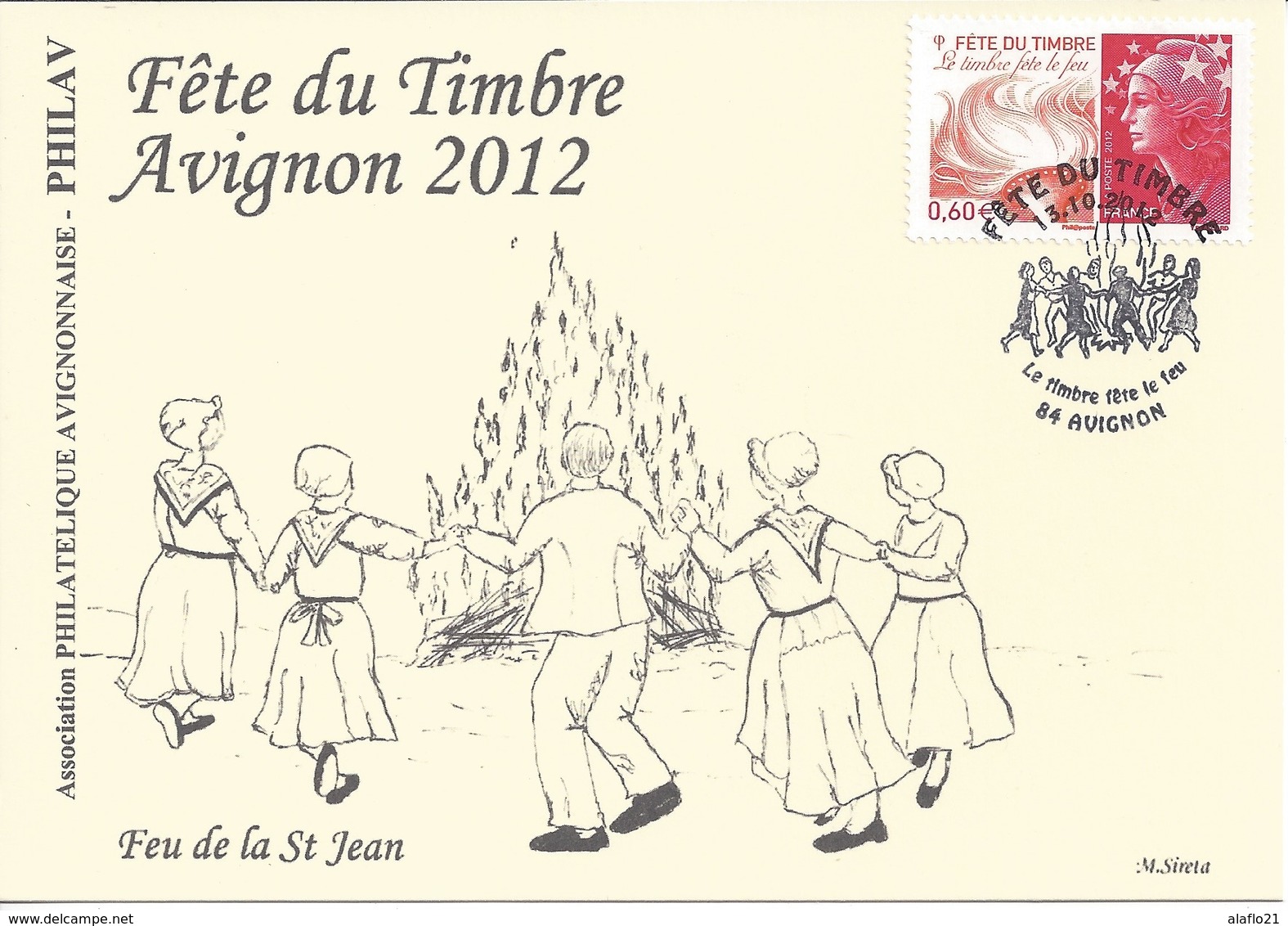 CARTE LOCALE 1er JOUR - N° 4688 - JOURNEE Du TIMBRE AVIGNON 2012 - 2010-2019