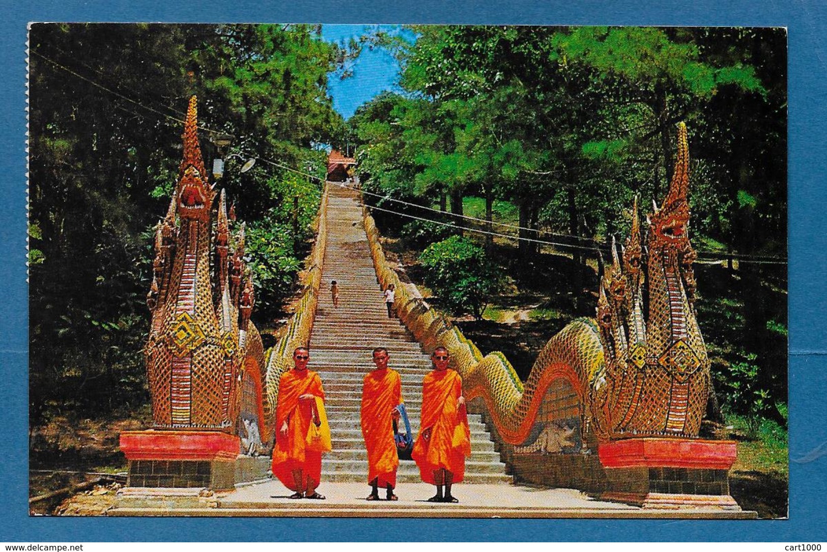 THAILAND THE DRAGON STAIRCASE OF DOI SUTHEP CHIENGMAI 1971 - Tailandia