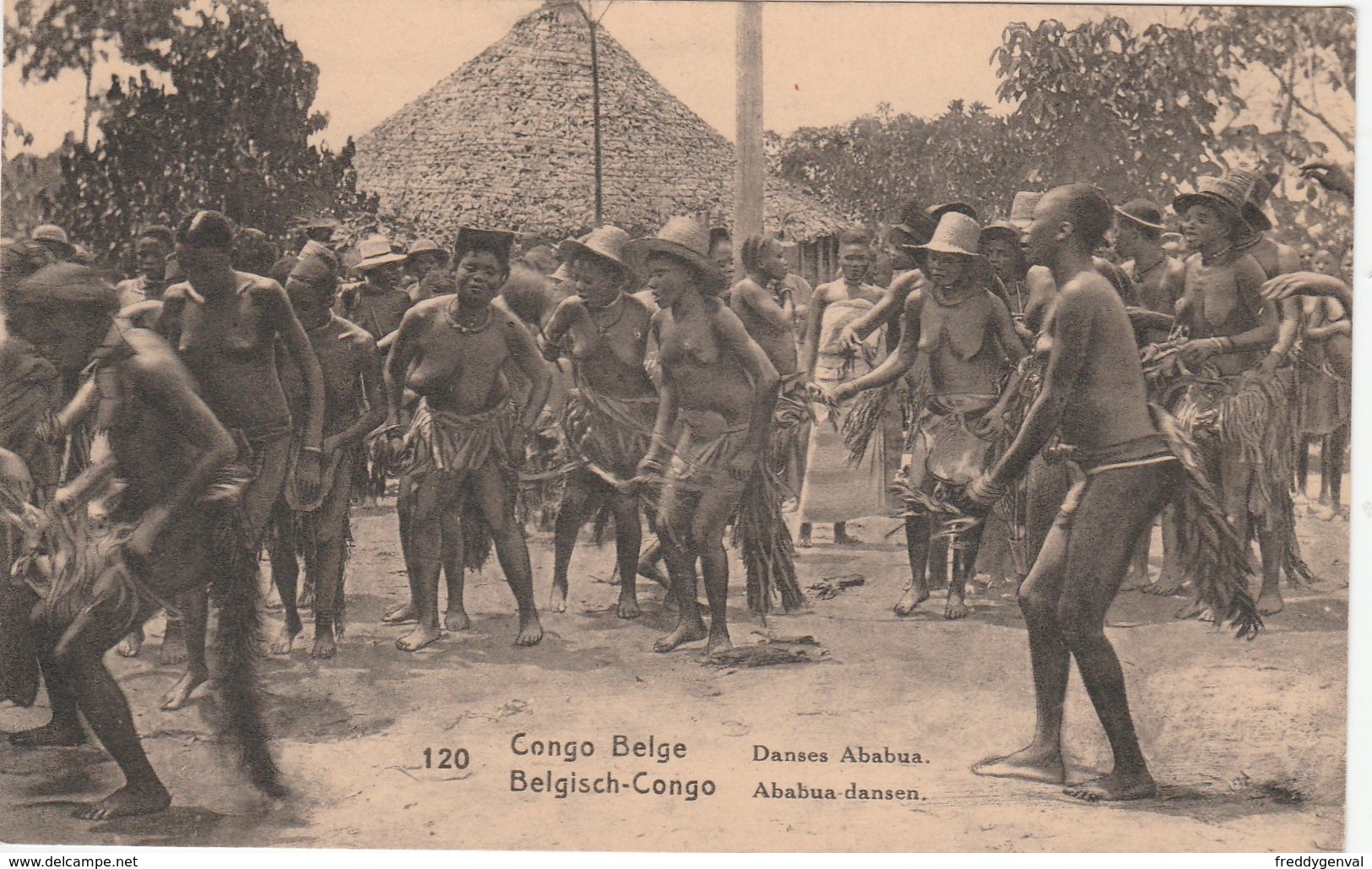 CONGO BELGE DANSES ABABUE - Belgisch-Kongo