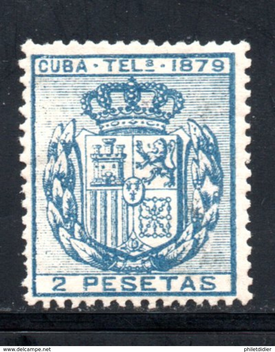 TELEGRAPHE / TELEGRAFOS YT 46 NEUF SANS GOMME - - Cuba (1874-1898)