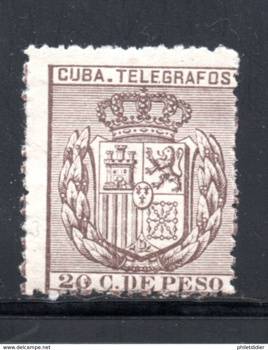 TELEGRAPHE / TELEGRAFOS YT 62 NEUF **  -  SANS CHARNIERE COTE 12 € - Cuba (1874-1898)