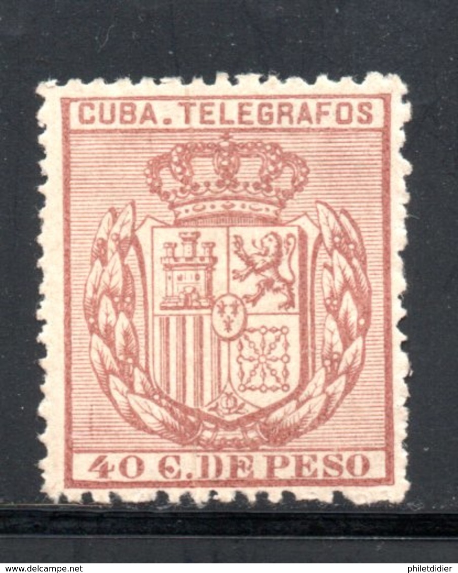 TELEGRAPHE / TELEGRAFOS YT 68 NEUF SANS GOMME  - - Cuba (1874-1898)