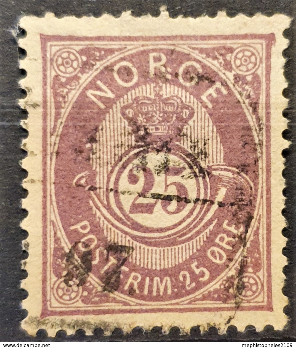 NORWAY 1884 - Canceled - Sc# 46 - 25o - Used Stamps