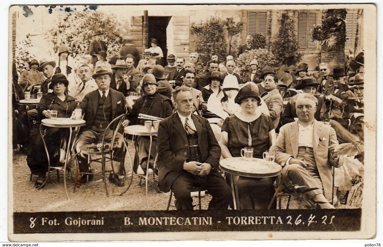 VECCHIA FOTO - OLD PHOTO - PERSONE - FOT. GOJORANI - B. MONTECATINI - TORRETTA - 1925 - Vedi Retro - Persone Anonimi